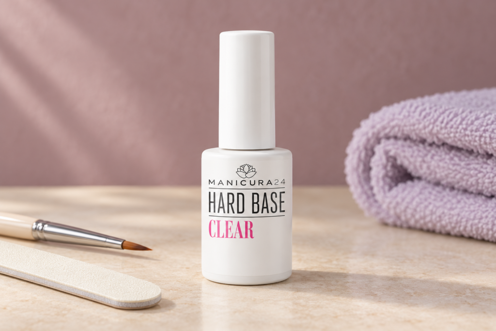 Frasco de Hard Base Clear con fondo malva